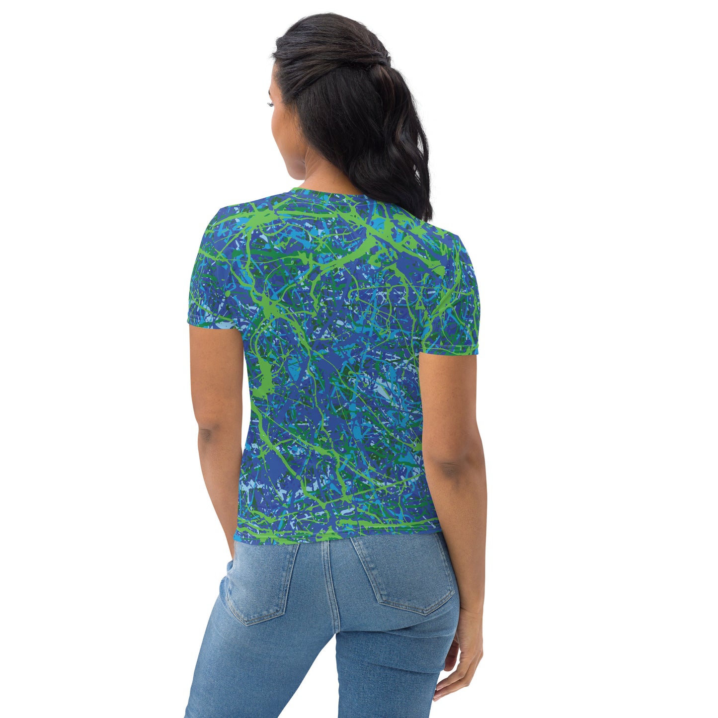 Women's T-Shirt BlueGreen8 Plex