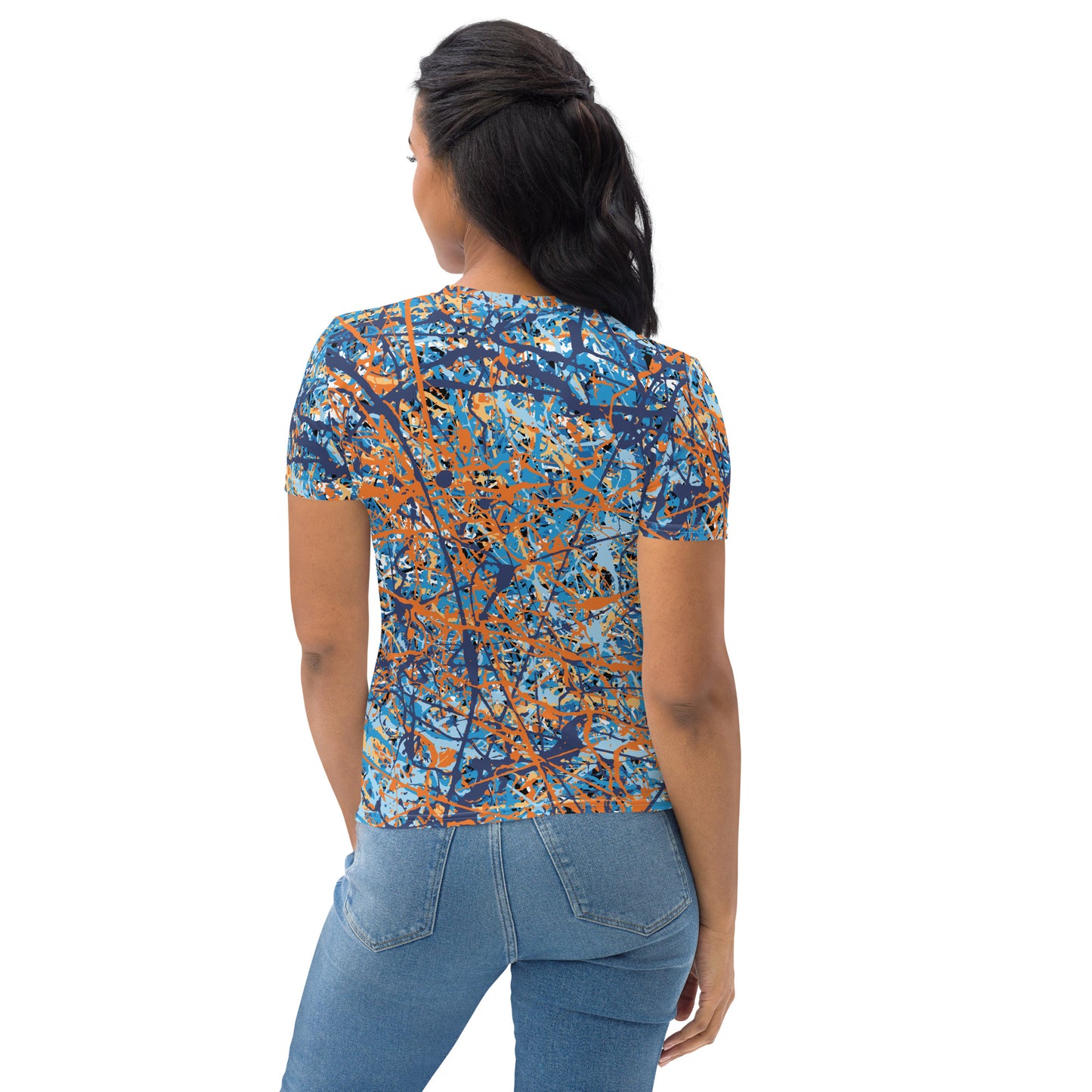 Women's T-Shirt BlueOrange8 Plex