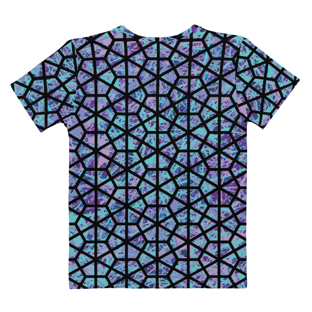 Women's T-Shirt IcePurple8 Plex Deltiod TriHex