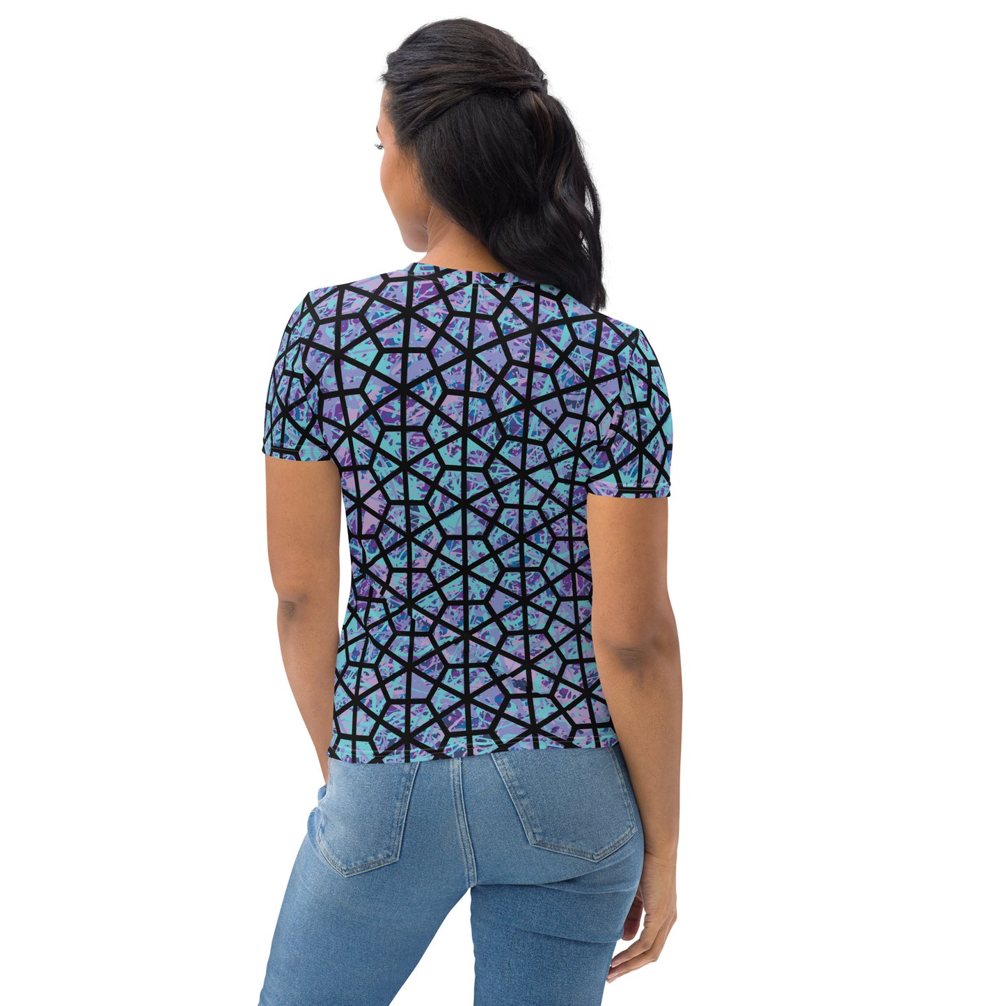 Women's T-Shirt IcePurple8 Plex Deltiod TriHex