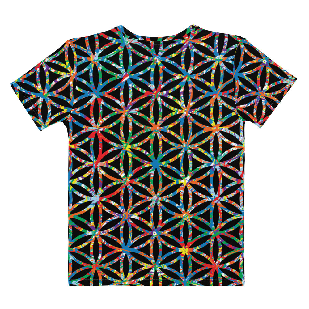 Women's T-Shirt Plex1-10 Flower of Life-I
