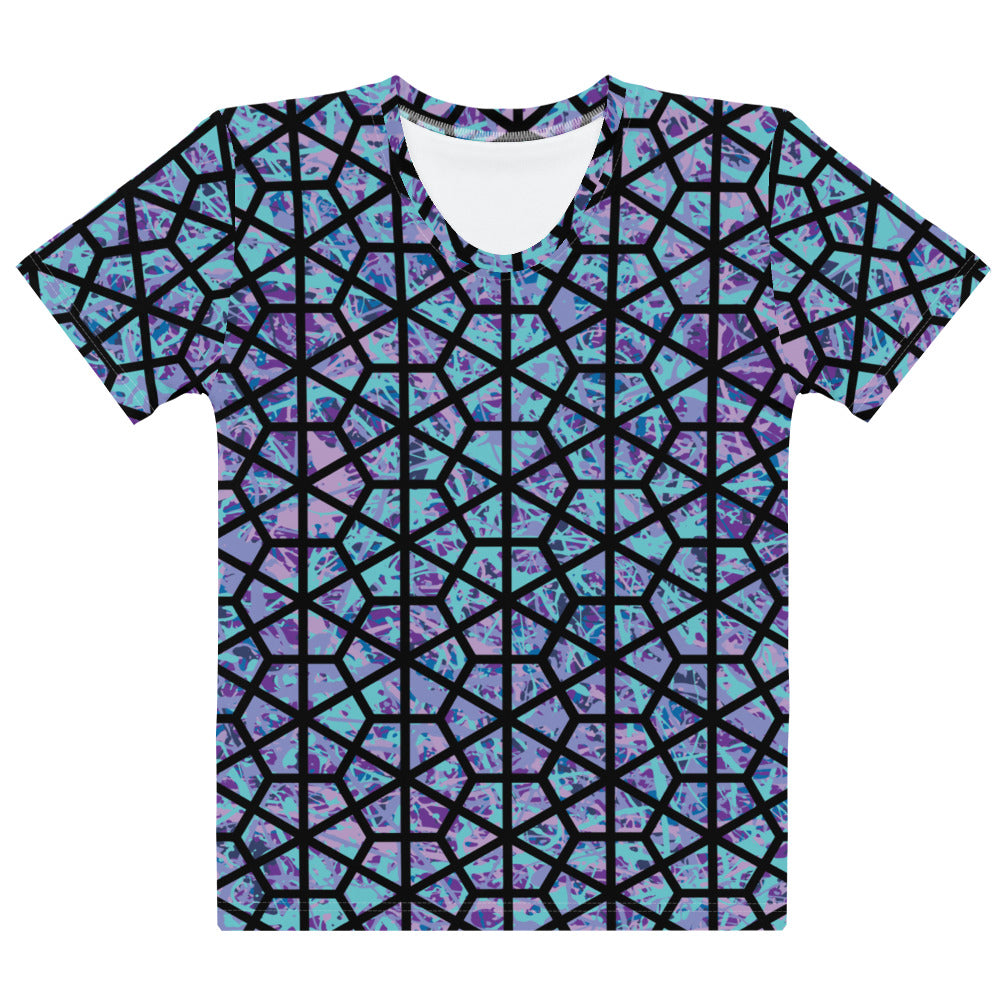 Women's T-Shirt IcePurple8 Plex Deltiod TriHex