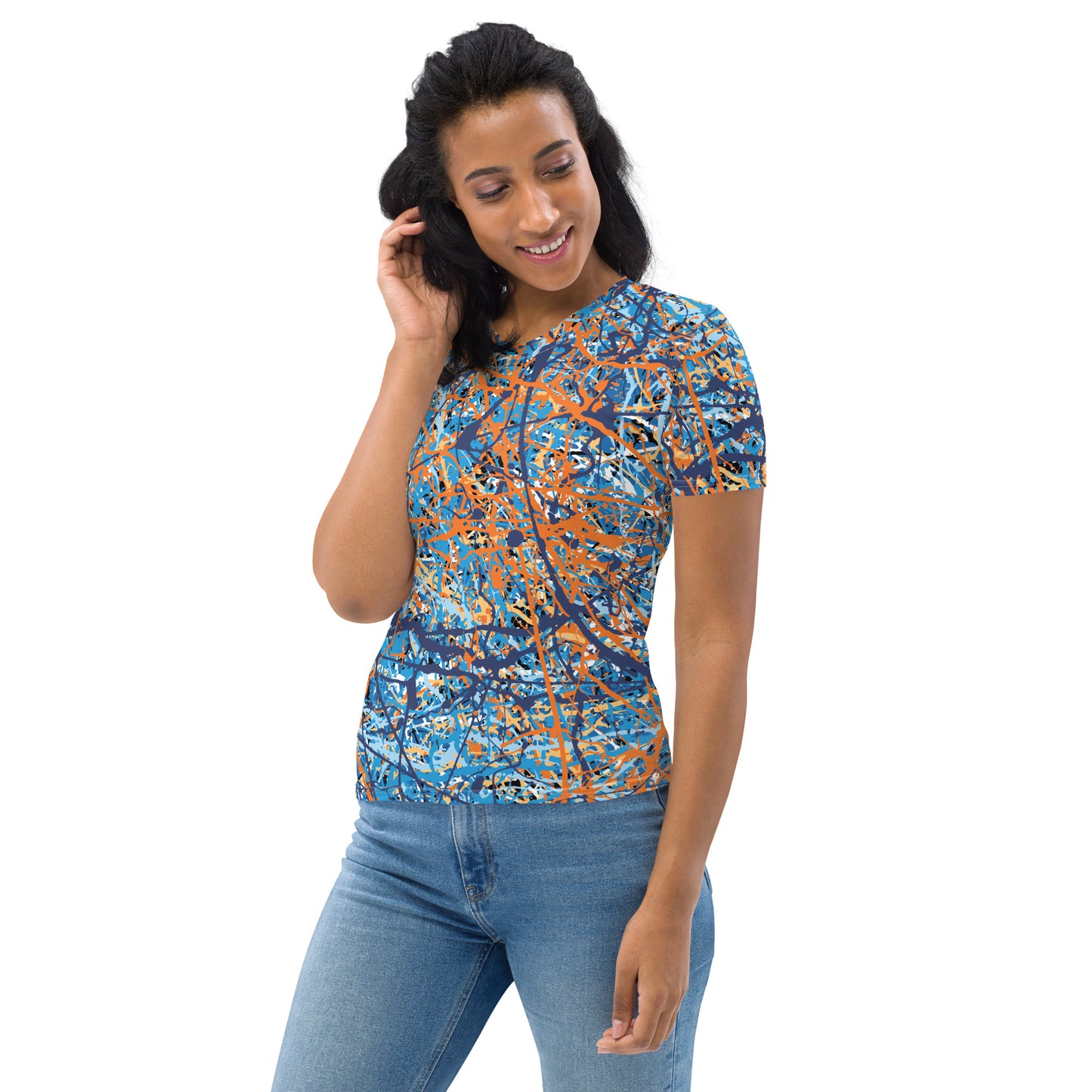 Women's T-Shirt BlueOrange8 Plex