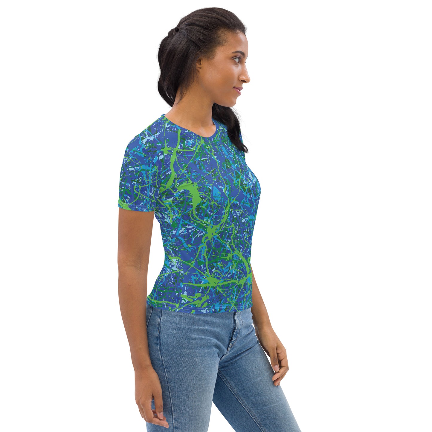 Women's T-Shirt BlueGreen8 Plex