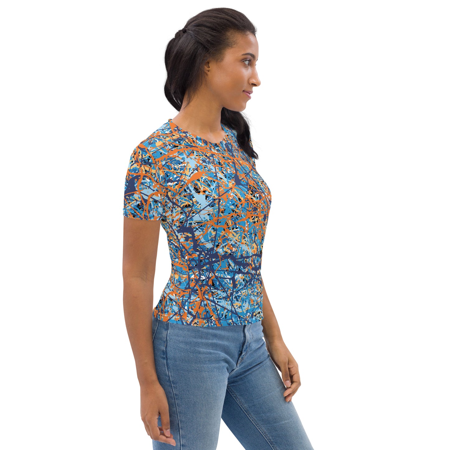 Women's T-Shirt BlueOrange8 Plex