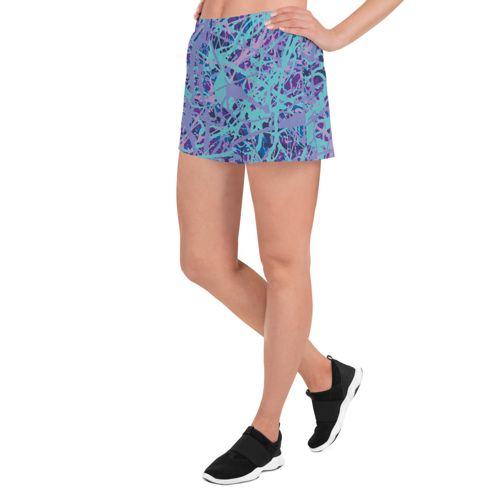 Women's Athletic Shorts IcePurple8 Plex