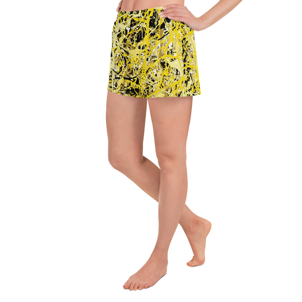 Women's Athletic Shorts Yellow10 Plex