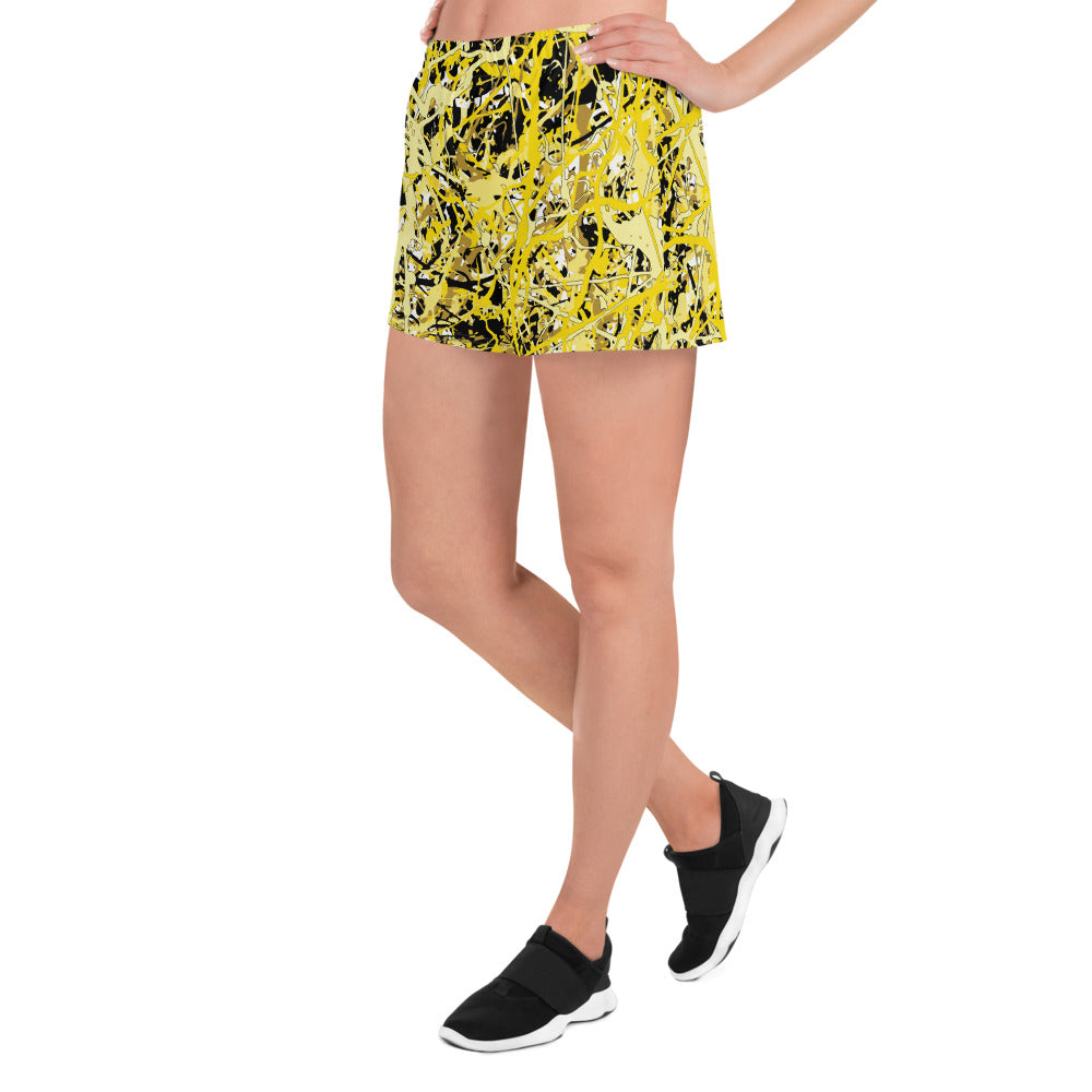 Women's Athletic Shorts Yellow10 Plex