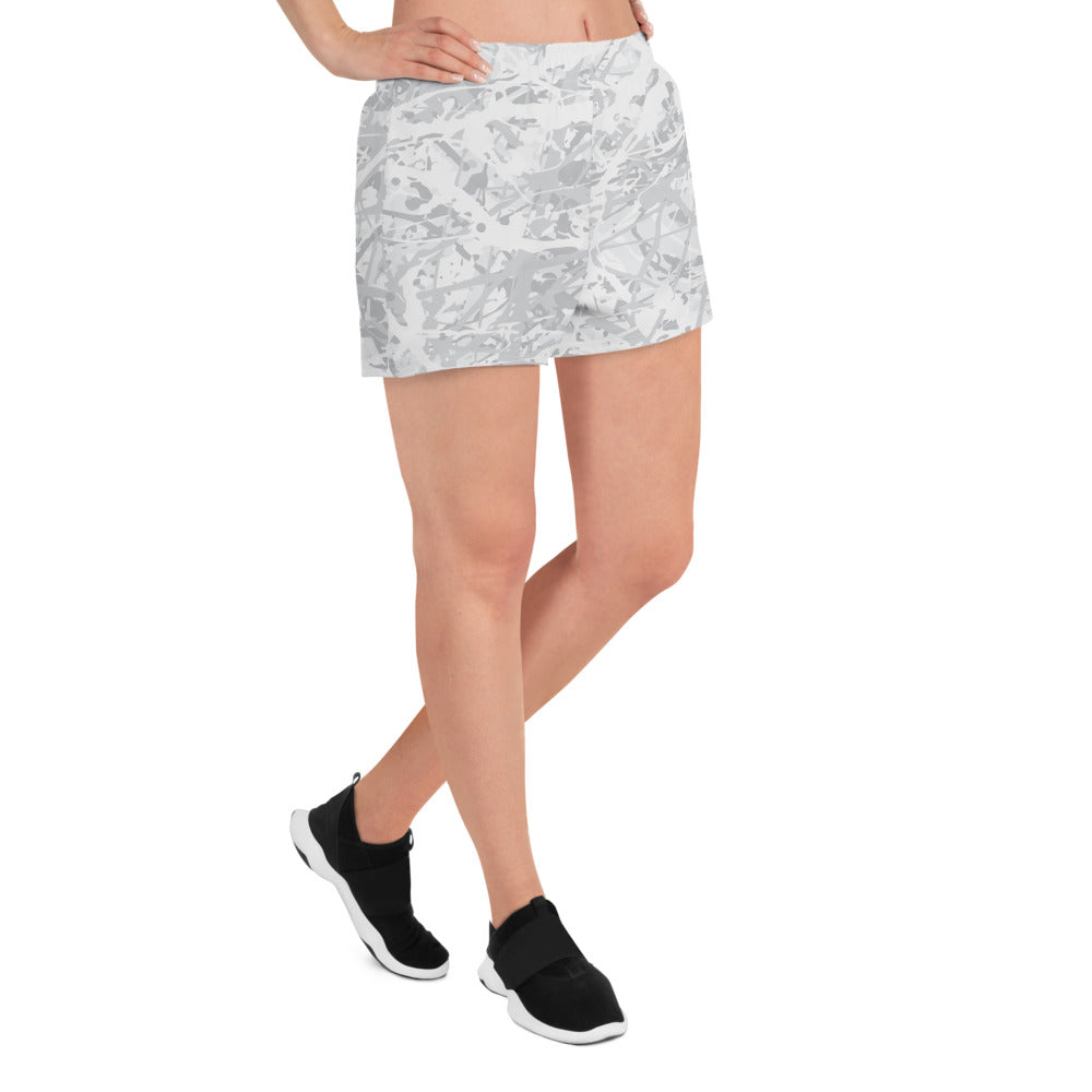 Women's Athletic Shorts Light White10 Plex