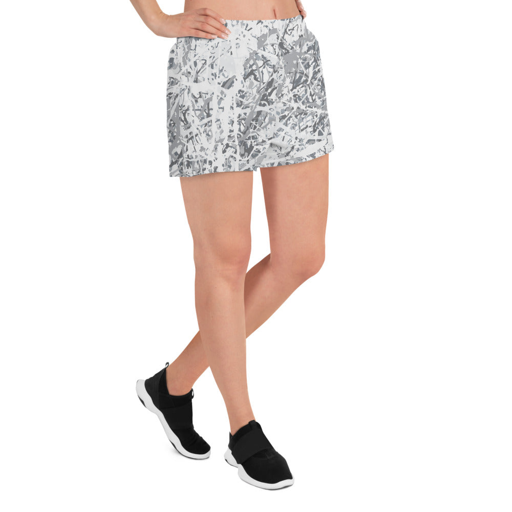 Women's Athletic Shorts White10 Plex