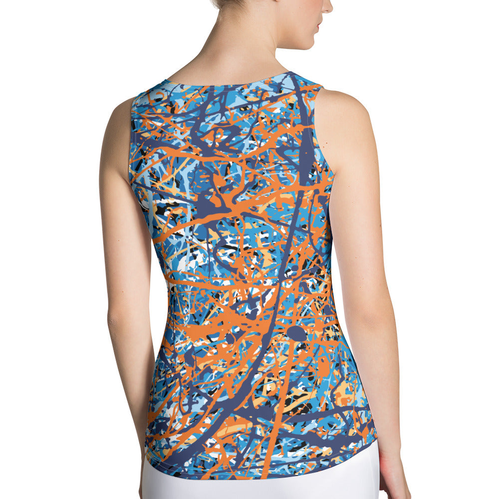 Women's Tank Top BlueOrange8 Plex