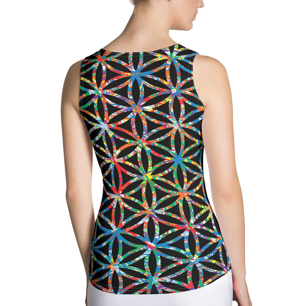Women's Tank Top Plex1-10 Flower of Life-I