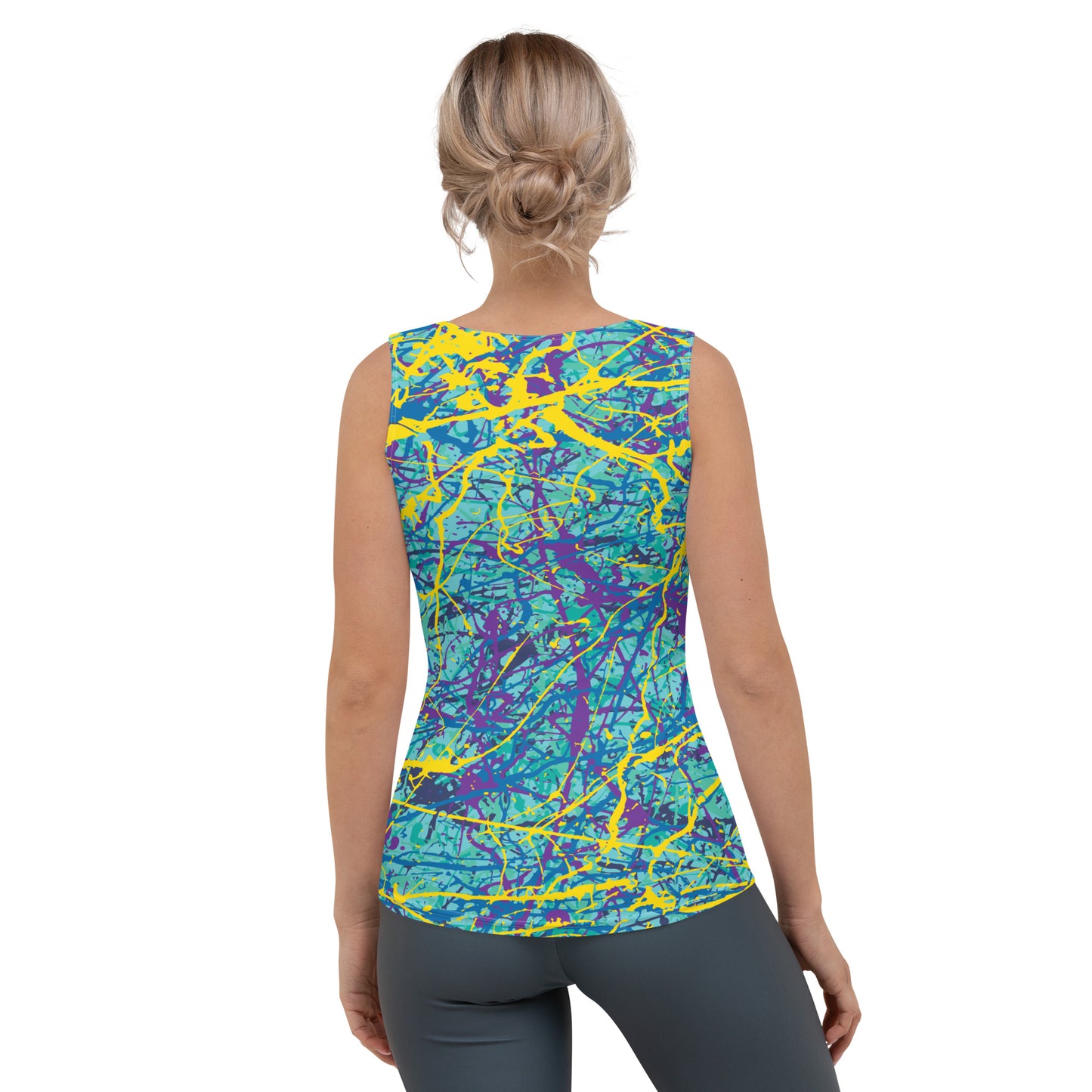 Women's Tank Top BlueYellow7 Plex