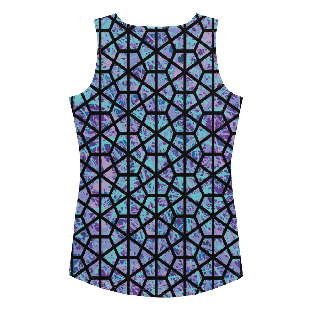 Women's Tank Top IcePurple8 Plex Deltiod TriHex
