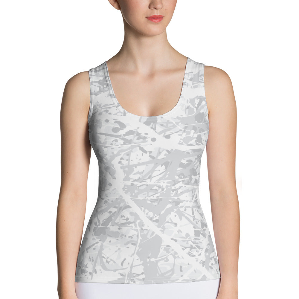Women's Tank Top Light White10 Plex