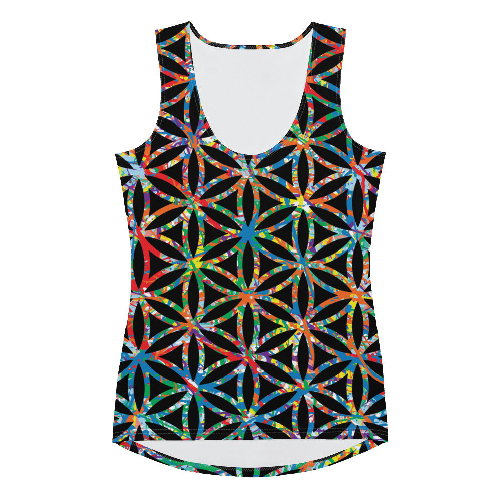 Women's Tank Top Plex1-10 Flower of Life-I