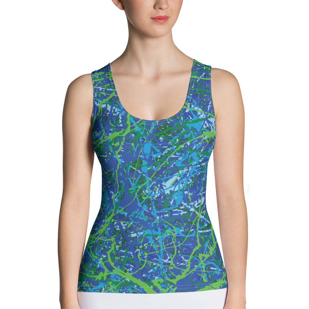 Women's Tank Top BlueGreen8 Plex