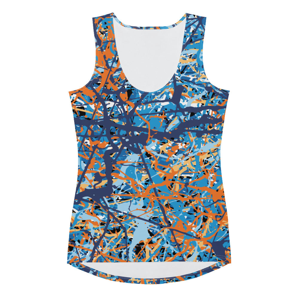 Women's Tank Top BlueOrange8 Plex