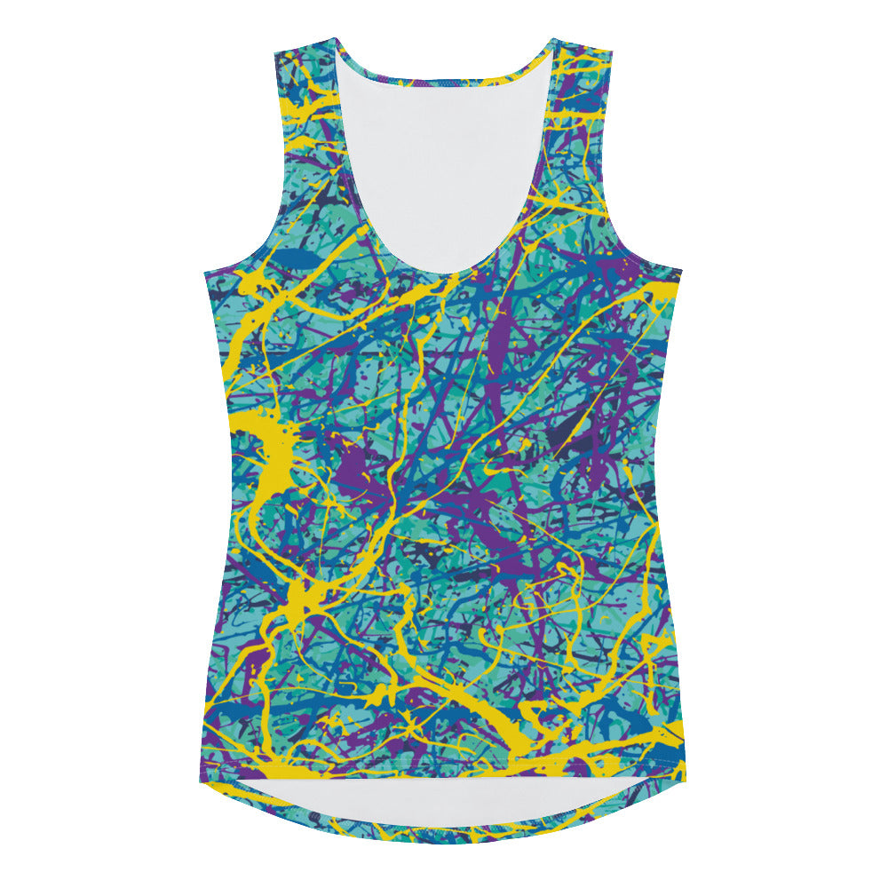Women's Tank Top BlueYellow7 Plex