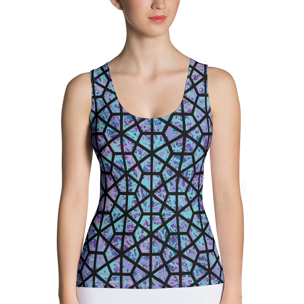 Women's Tank Top IcePurple8 Plex Deltiod TriHex