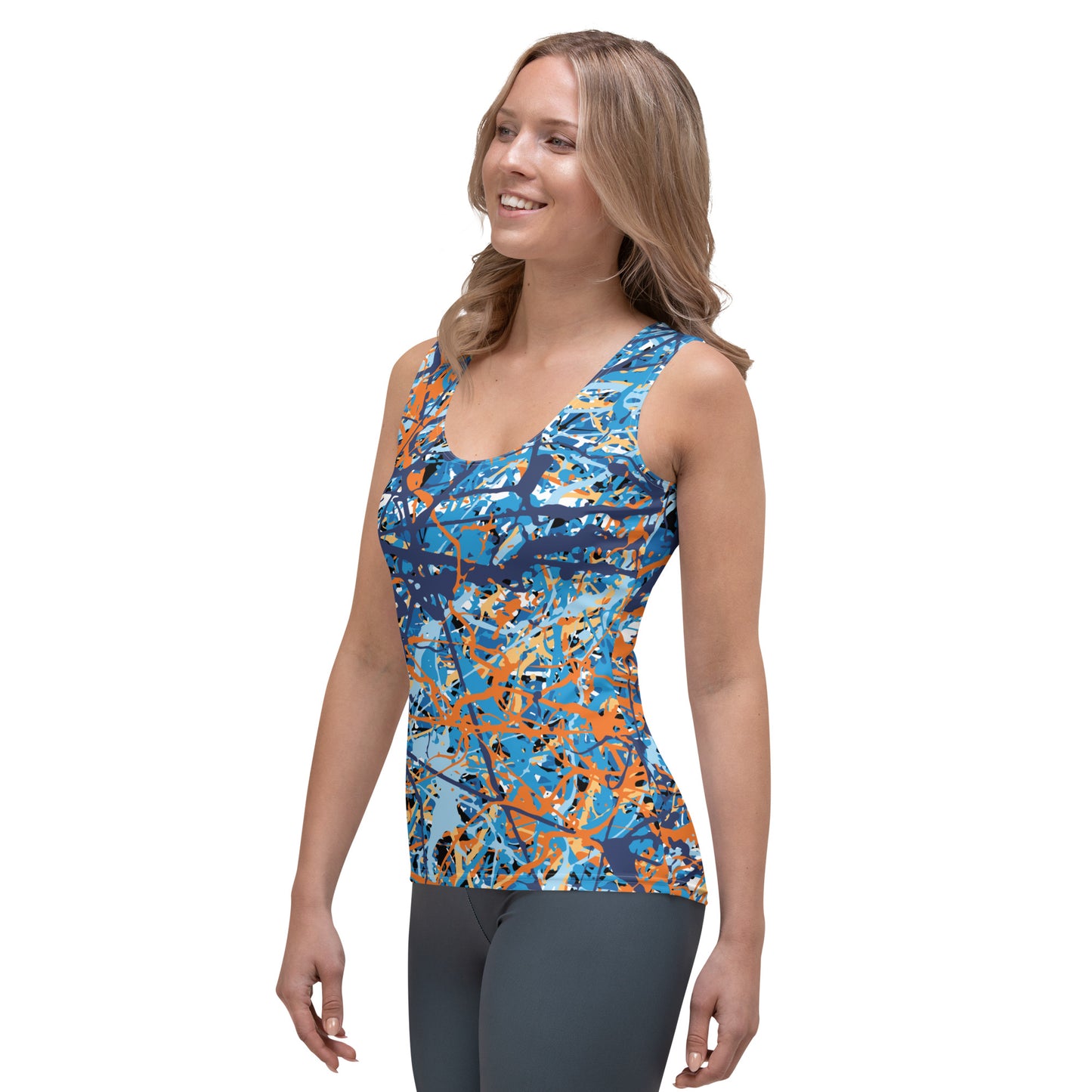 Women's Tank Top BlueOrange8 Plex