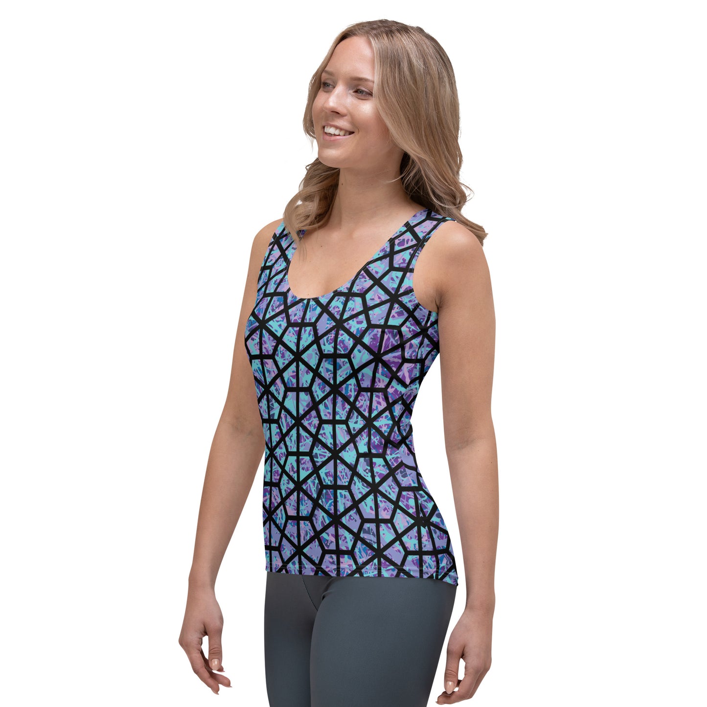 Women's Tank Top IcePurple8 Plex Deltiod TriHex