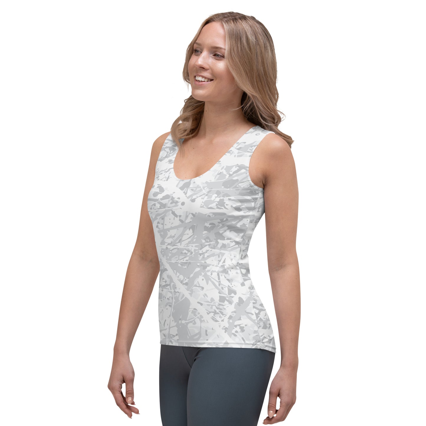 Women's Tank Top Light White10 Plex