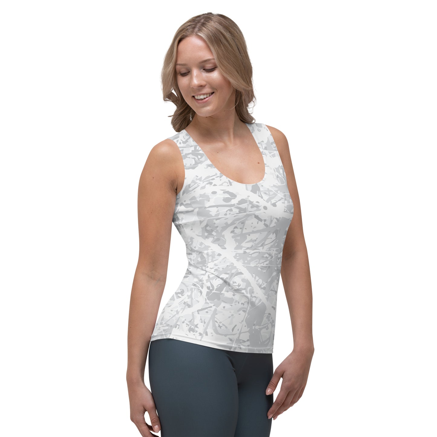 Women's Tank Top Light White10 Plex