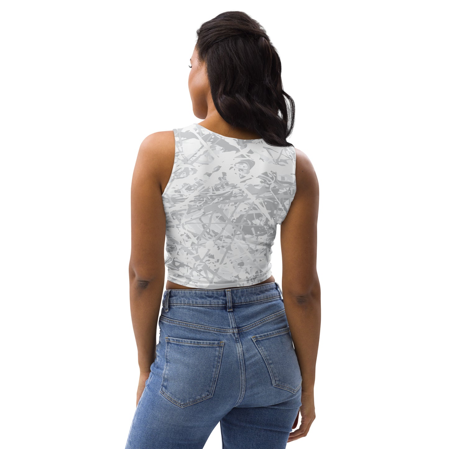 Women's Crop Top Light White10 Plex
