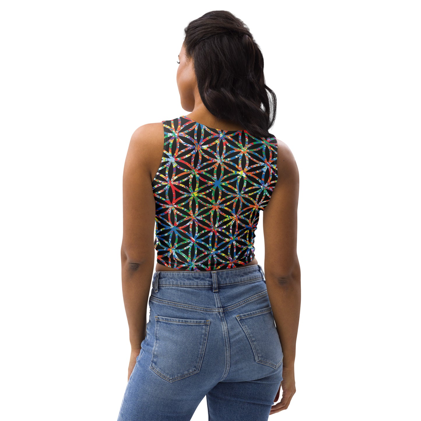 Women's Crop Top Plex1-10 Flower of Life-I