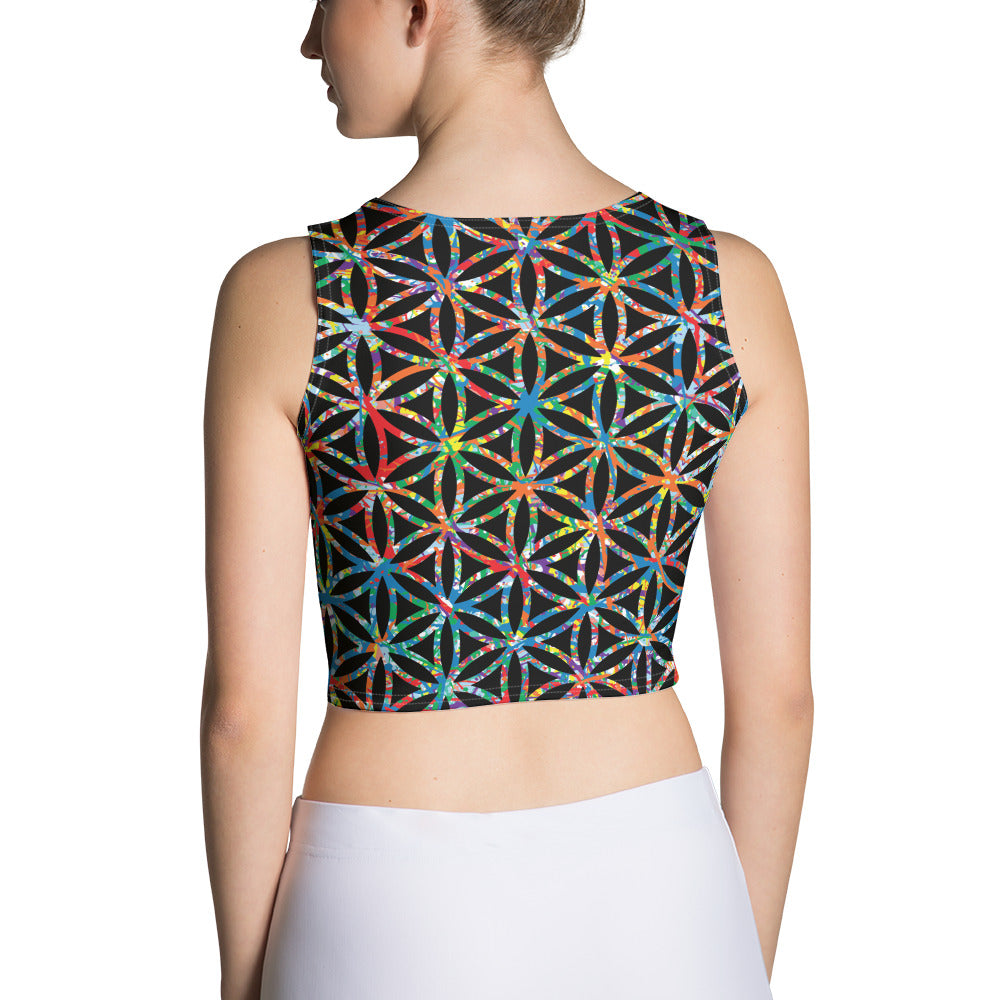 Women's Crop Top Plex1-10 Flower of Life-I