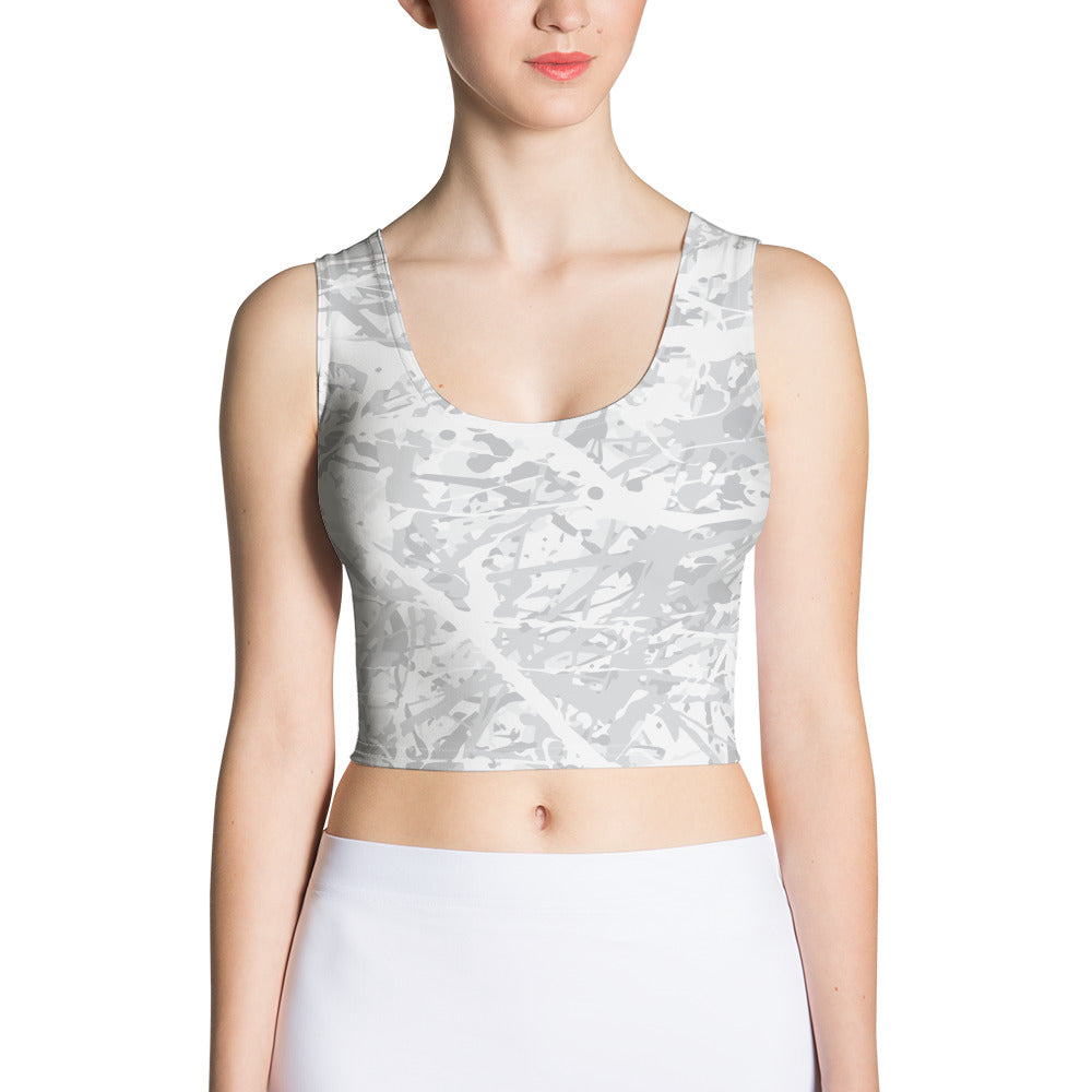 Women's Crop Top Light White10 Plex