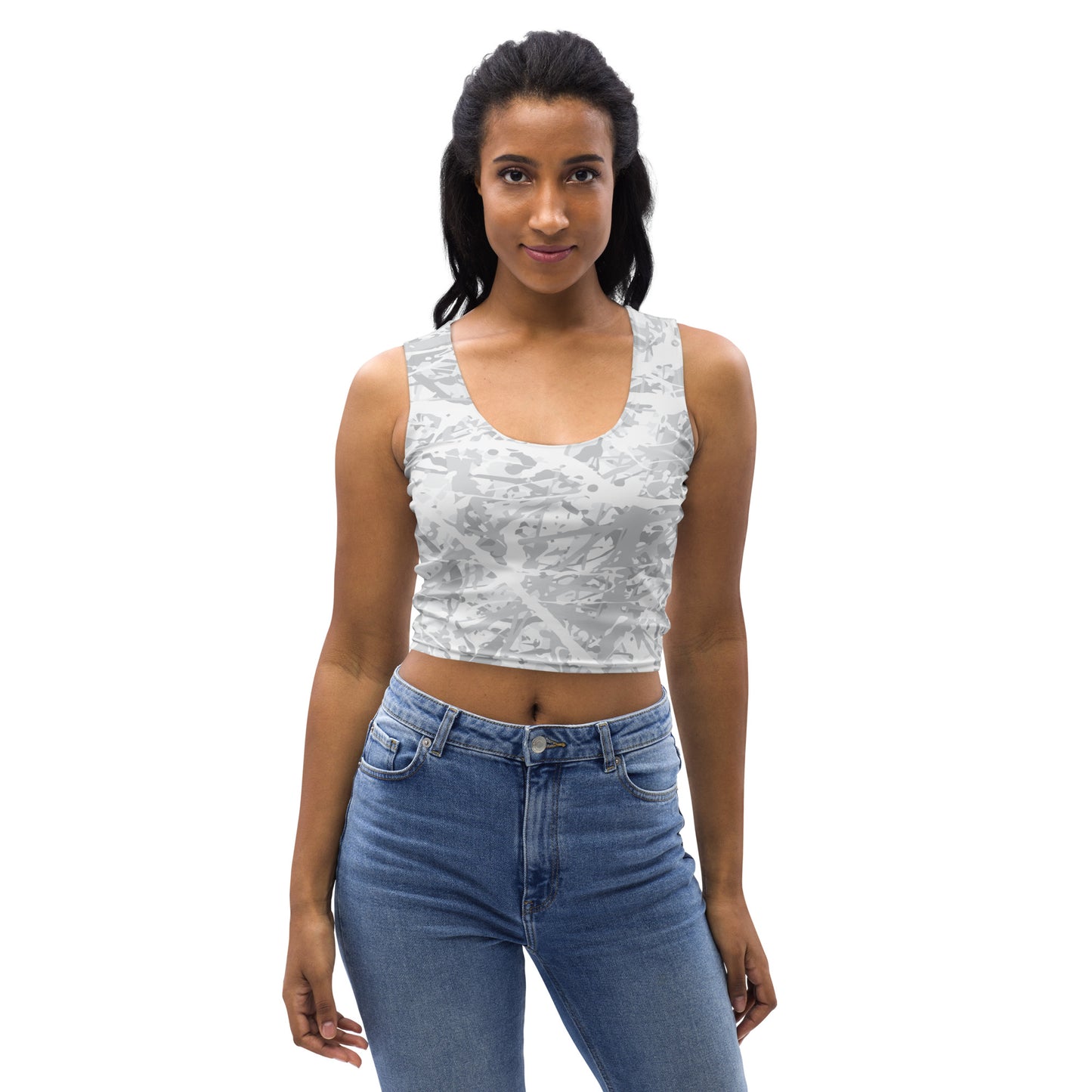 Women's Crop Top Light White10 Plex