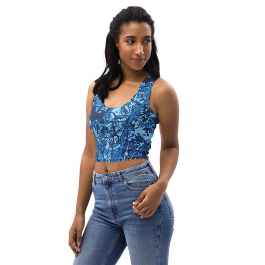 Women's Crop Top Blue10 Plex