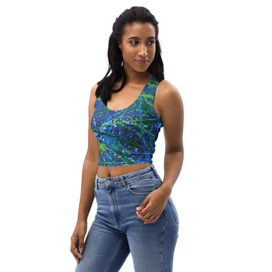 Women's Crop Top BlueGreen8 Plex