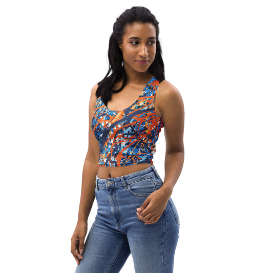 Women's Crop Top BlueOrange8 Plex