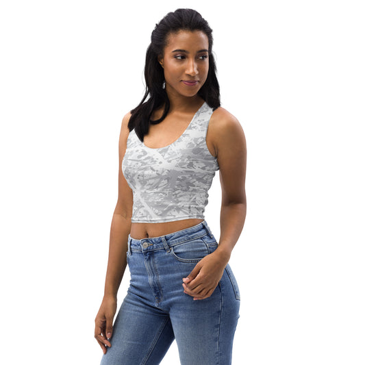 Women's Crop Top Light White10 Plex