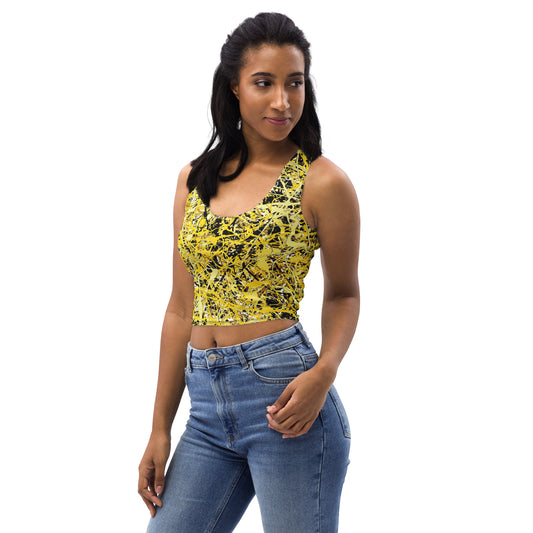 Women's Crop Top Yellow10 Plex