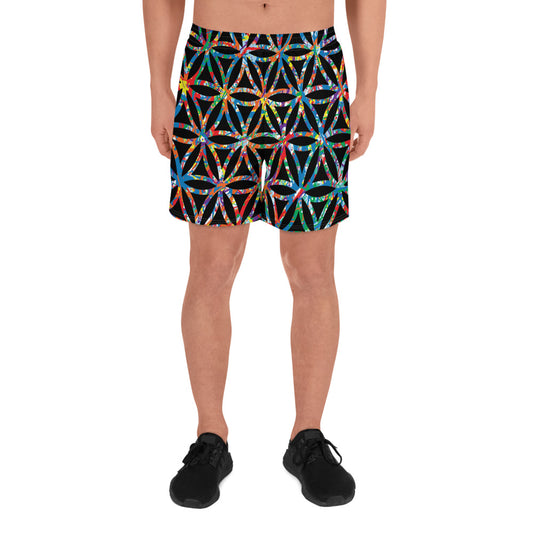 Men's Athletic Shorts Plex1-10 Flower of Life-I