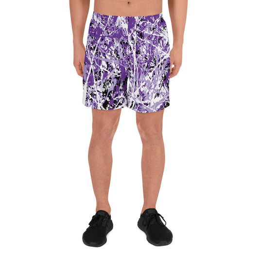 Men's Athletic Shorts Purple5 Plex