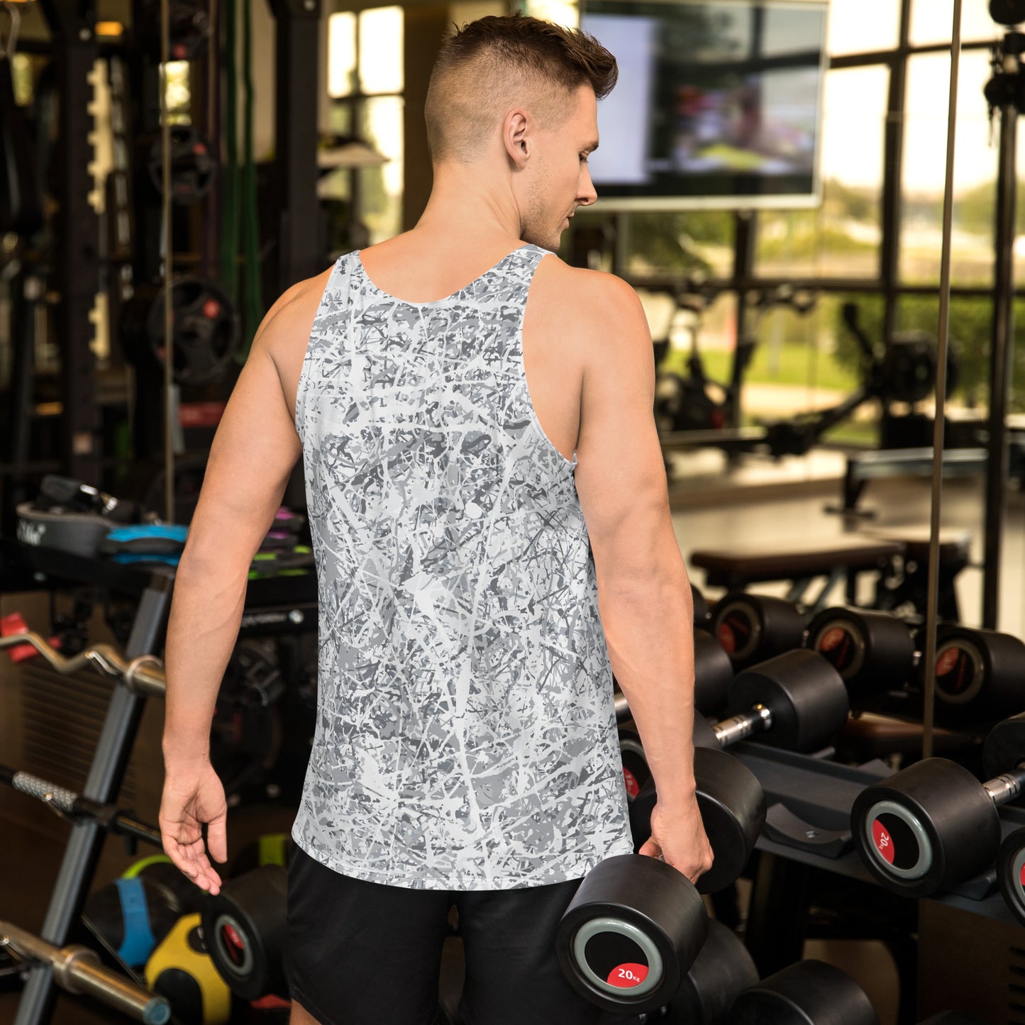 Men's Tank Top White10 Plex