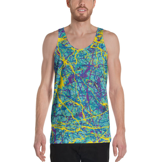 Men's Tank Top BlueYellow7 Plex