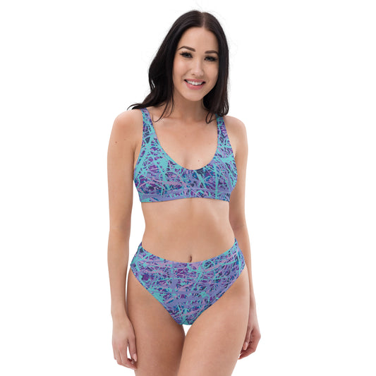 Women's High Waisted Bikini IcePurple8 Plex