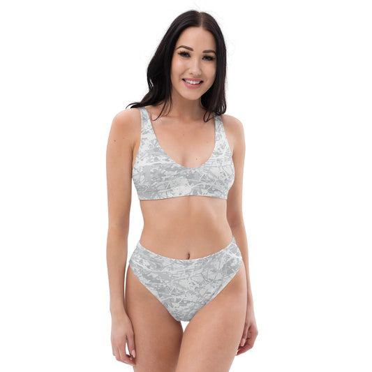 Women's High Waisted Bikini Light White10 Plex