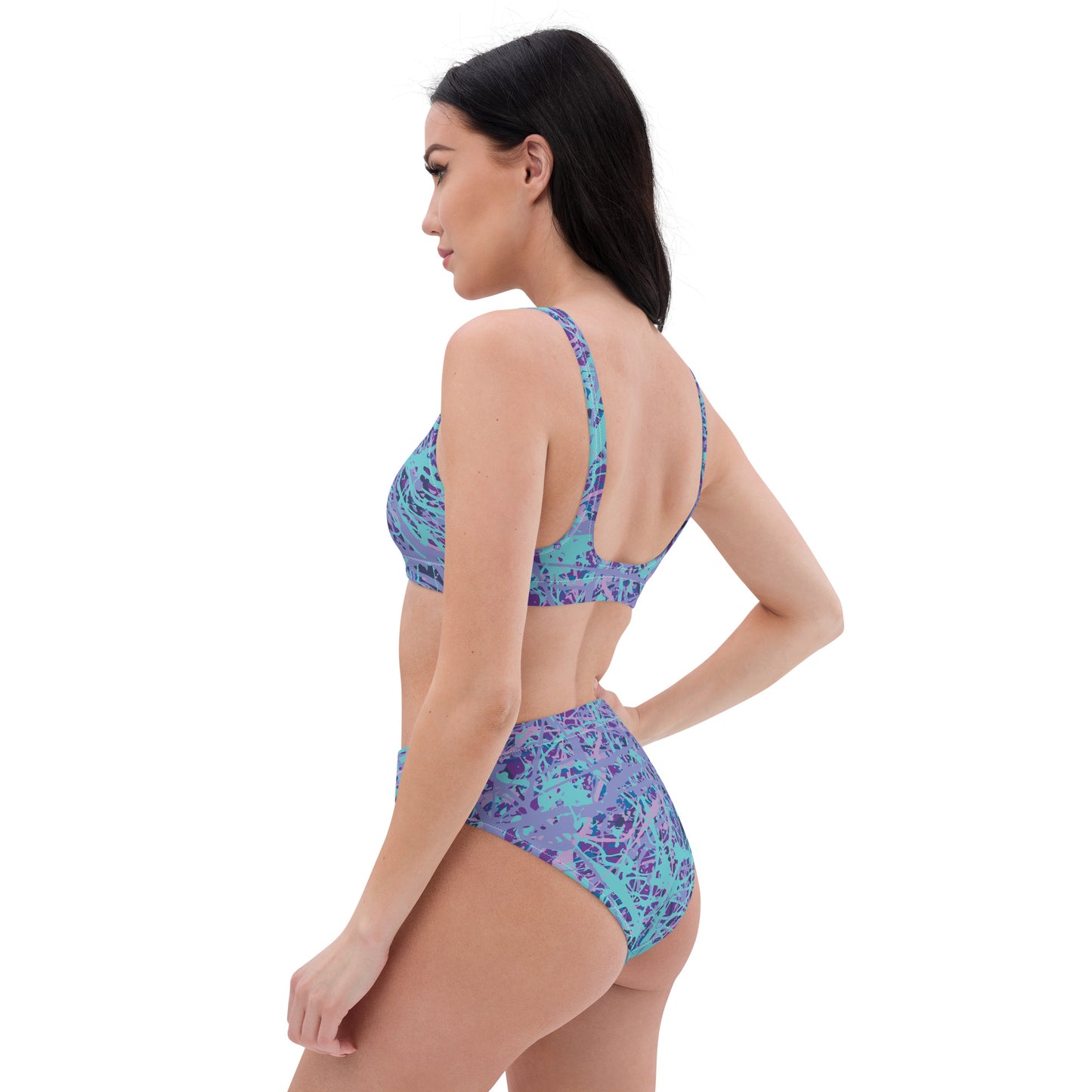 Women's High Waisted Bikini IcePurple8 Plex