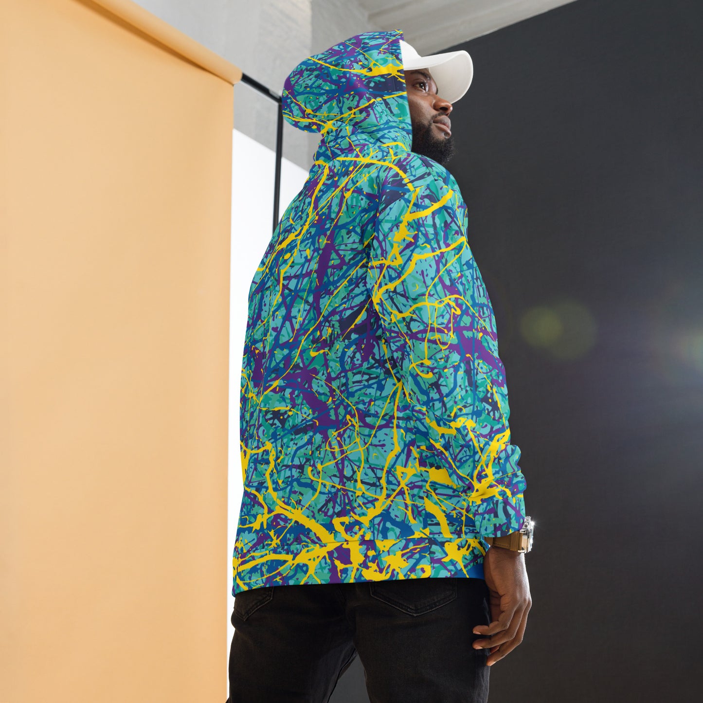 Unisex Hoodie BlueYellow7 Plex