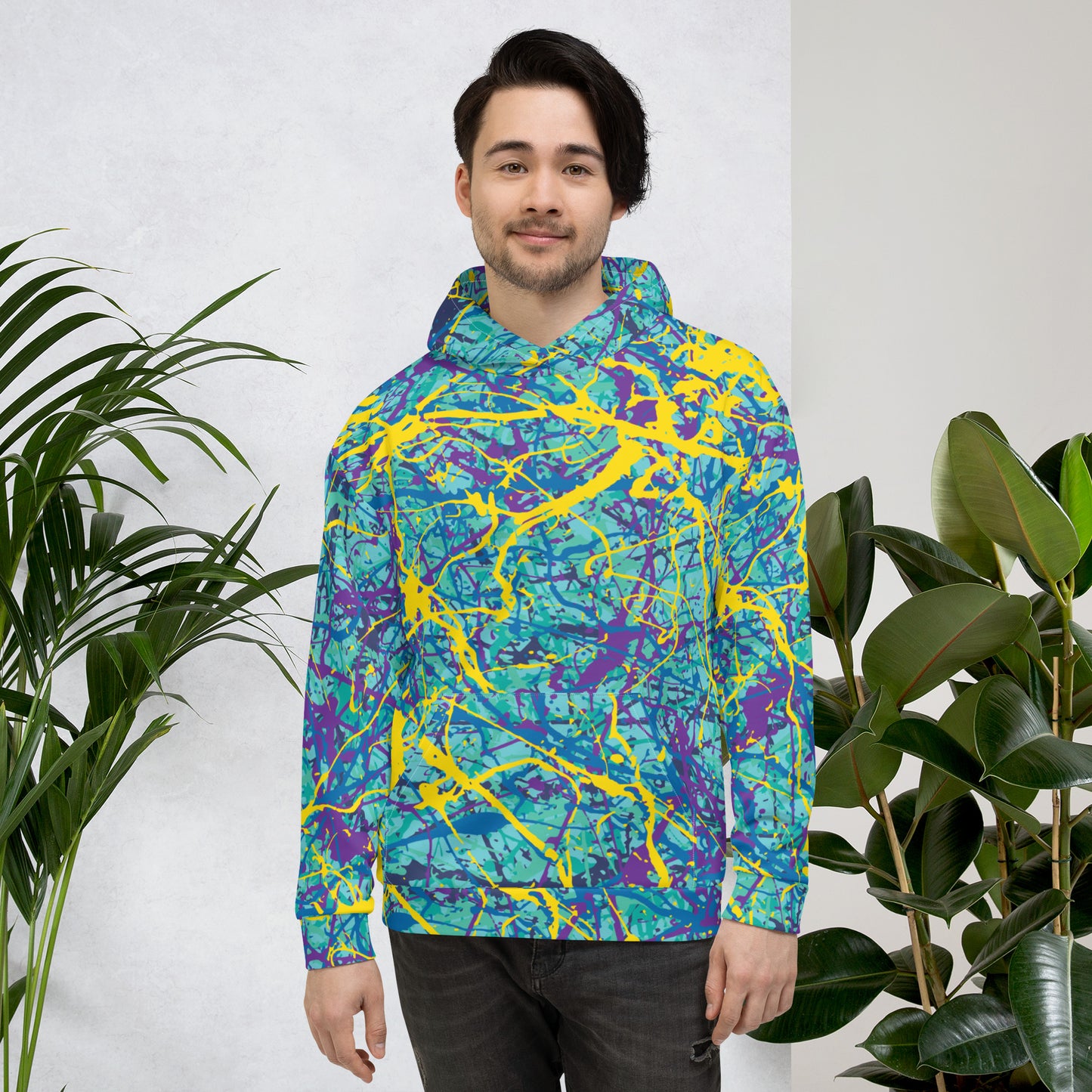 Unisex Hoodie BlueYellow7 Plex