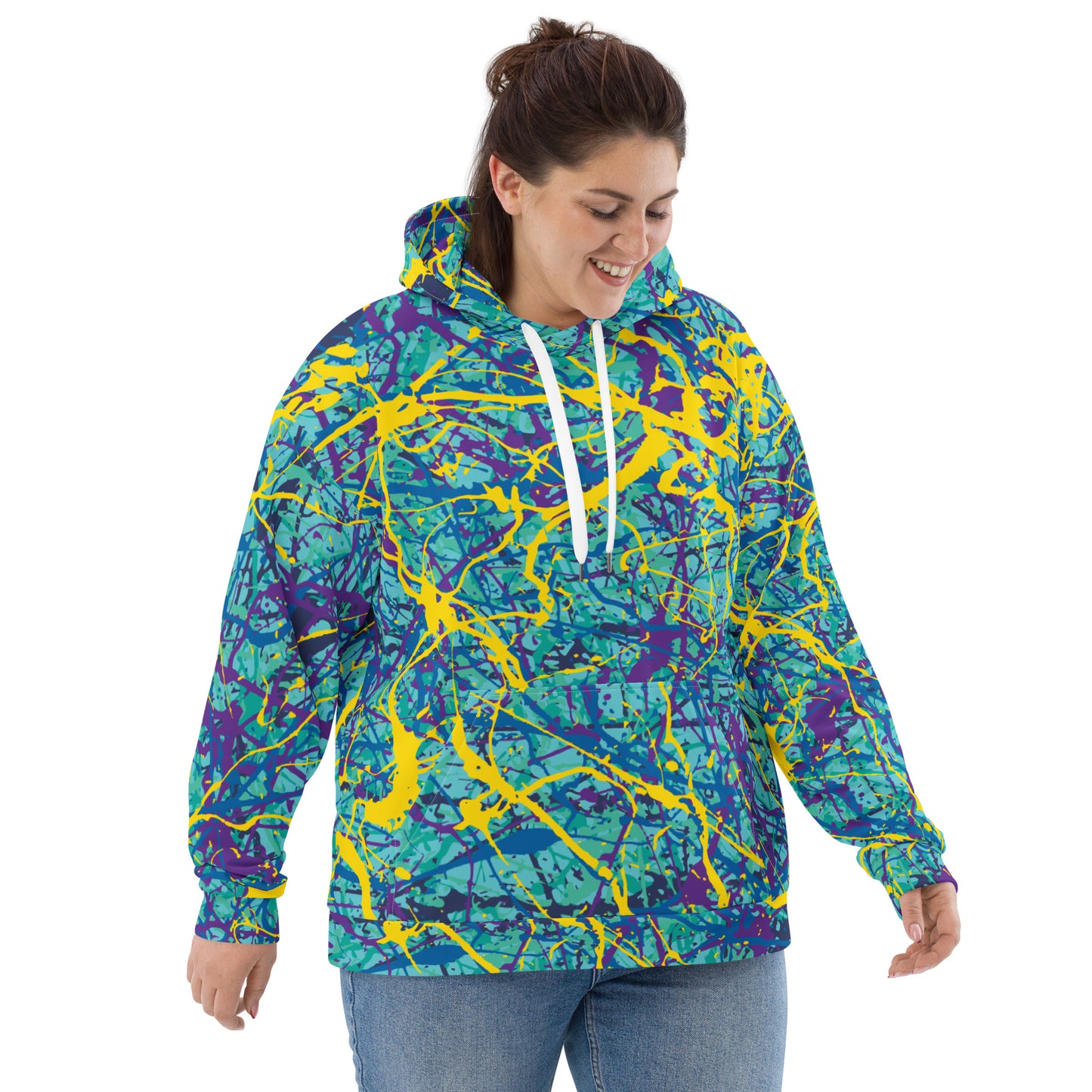 Unisex Hoodie BlueYellow7 Plex