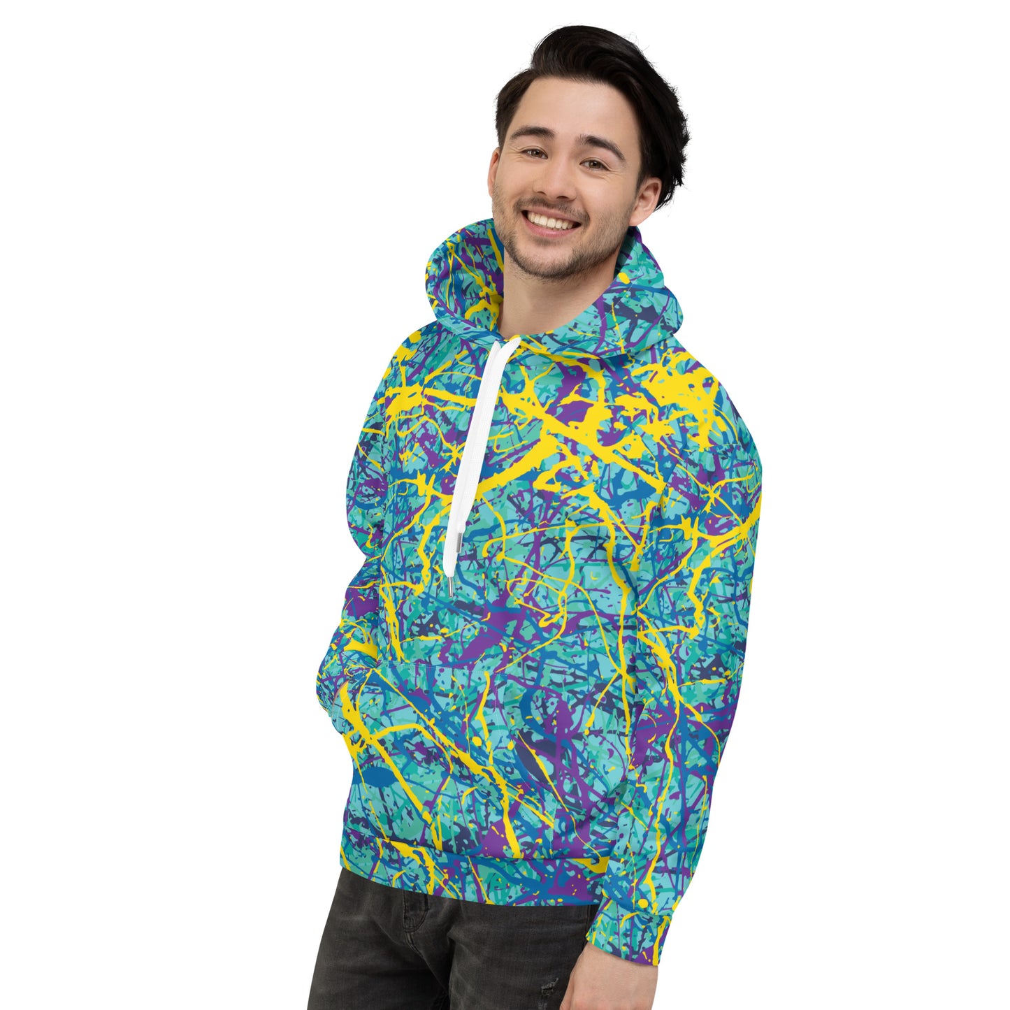 Unisex Hoodie BlueYellow7 Plex
