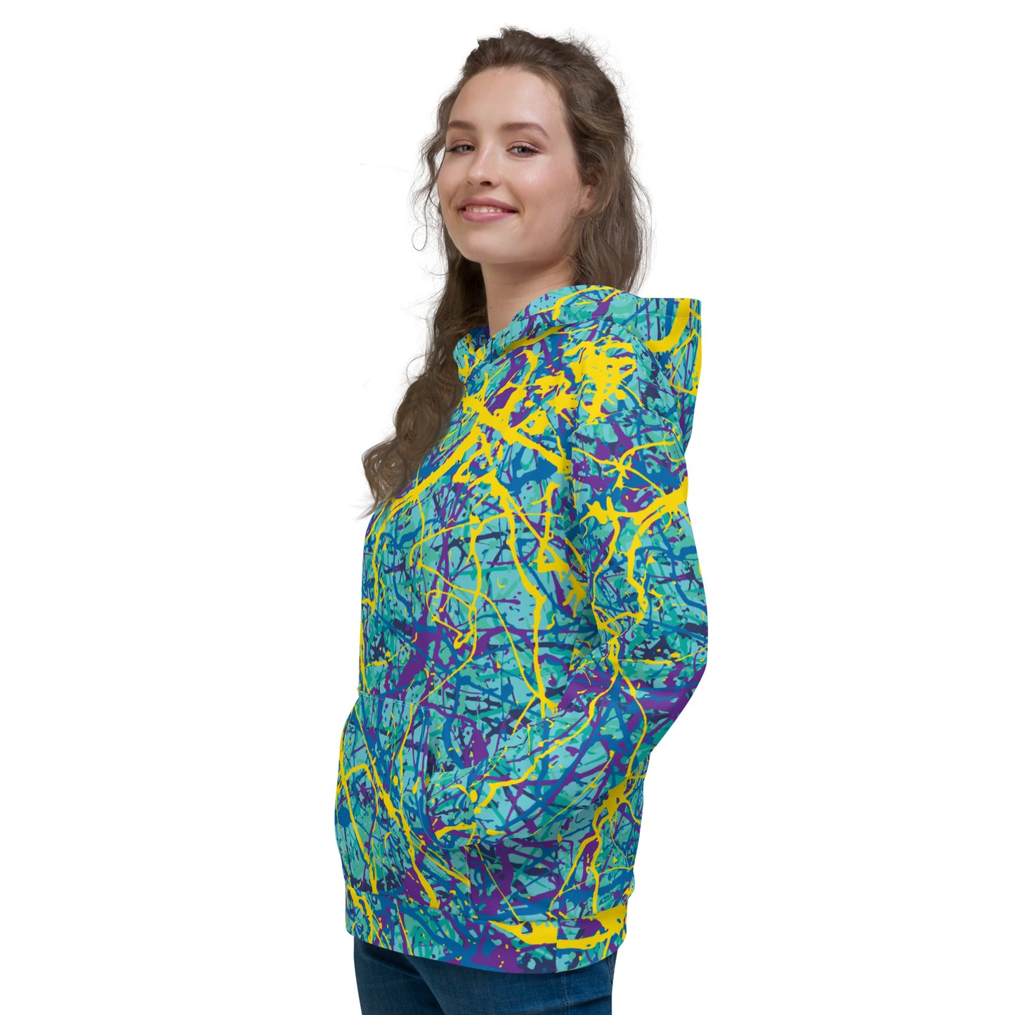 Unisex Hoodie BlueYellow7 Plex